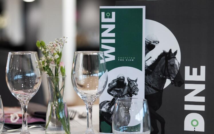 Hospitality table at Chepstow Races
